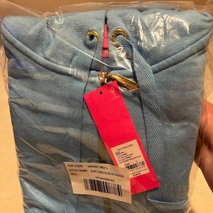 Lilly Pulitzer Suri Long Sleeve Hoodie (Frenchie Blue) size L
